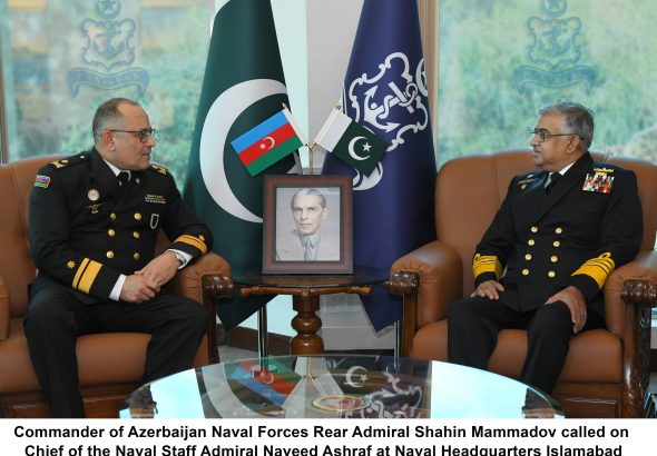 ​آذربائیجان نیول فورسز کے کمانڈر کی نیول ہیڈ کوارٹرز میں چیف آف دی نیول اسٹاف سے ملاقات