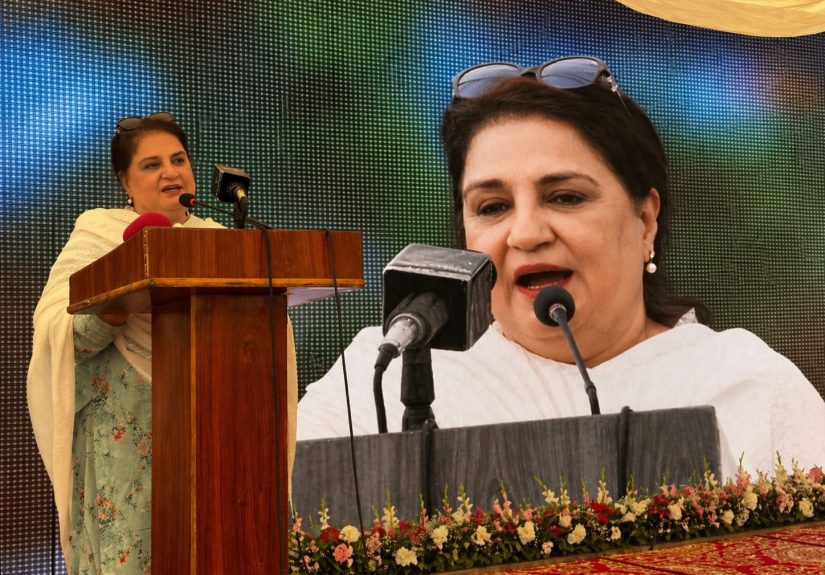 چیئرپرسن بینظیر انکم سپورٹ پروگرام سینیٹر روبینہ خالد کی مظفرآباد میں منعقدہ زرعی کانفرنس 2026 میں شرکت