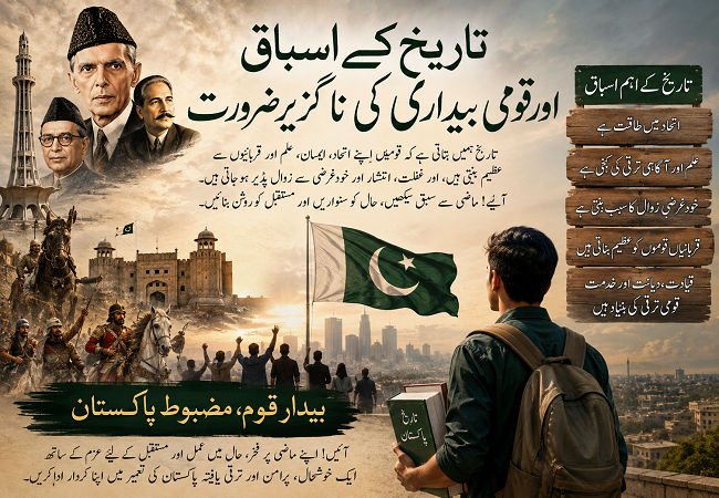 تاریخ کے اسباق اور قومی بیداری کی ناگزیر ضرورت