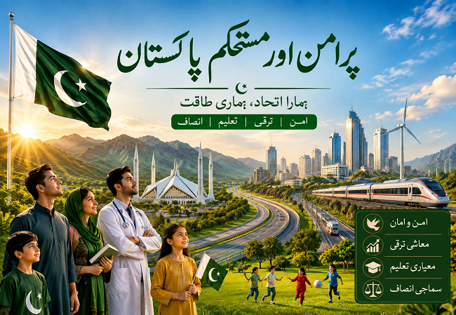 پرامن اورمستحکم پاکستان
