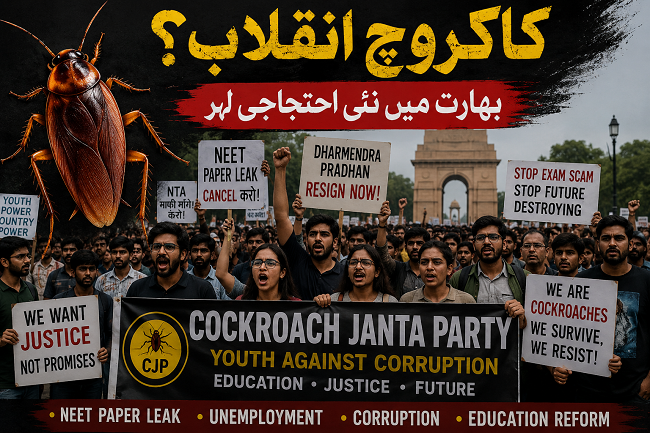 کاکروچ انقلاب؟ بھارت میں نئی احتجاجی لہر