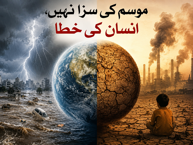 موسم کی سزا، انسان کی خطا
